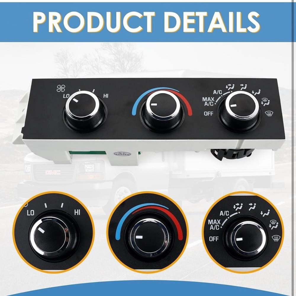 599-217 Heater A/C Control Switch,Front Climate Control Module Compatible With - Picture 6 of 8